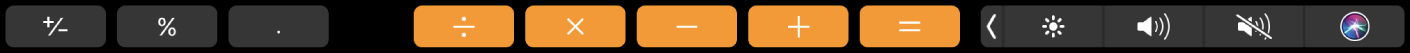 The Touch Bar for Calculator.