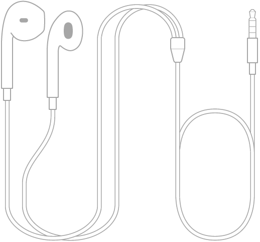 Les EarPods fournis avec l’iPod touch.