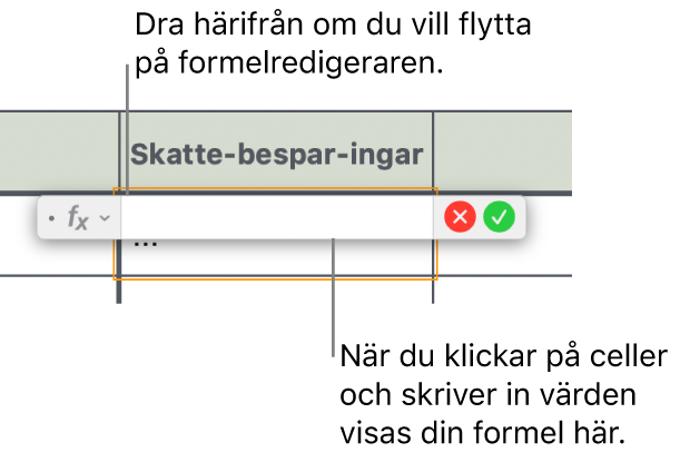 Formelredigeraren.