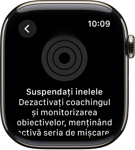 Ecranul Suspendați inelele.