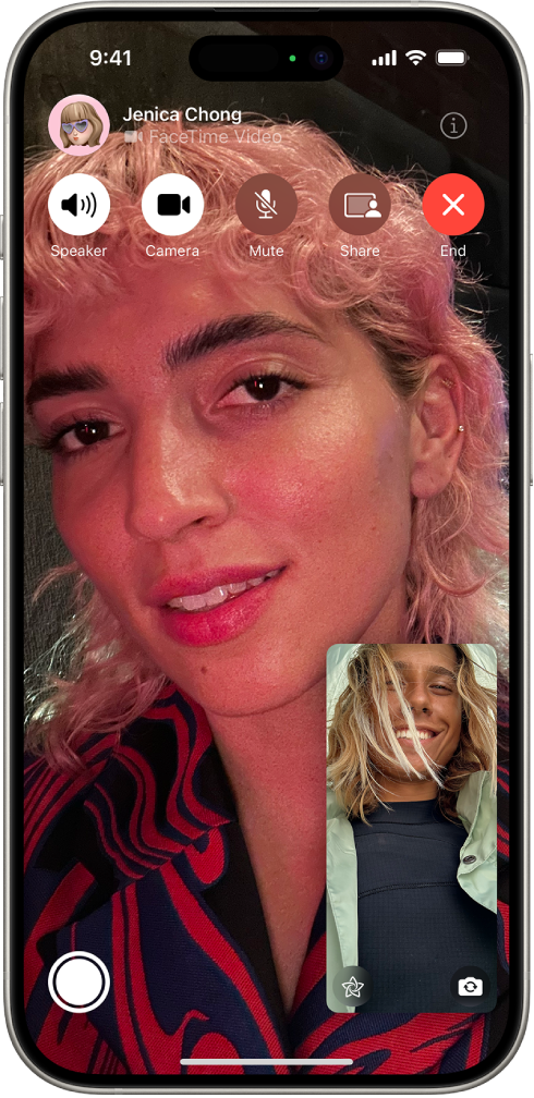 FaceTime ਕਾਲ।
